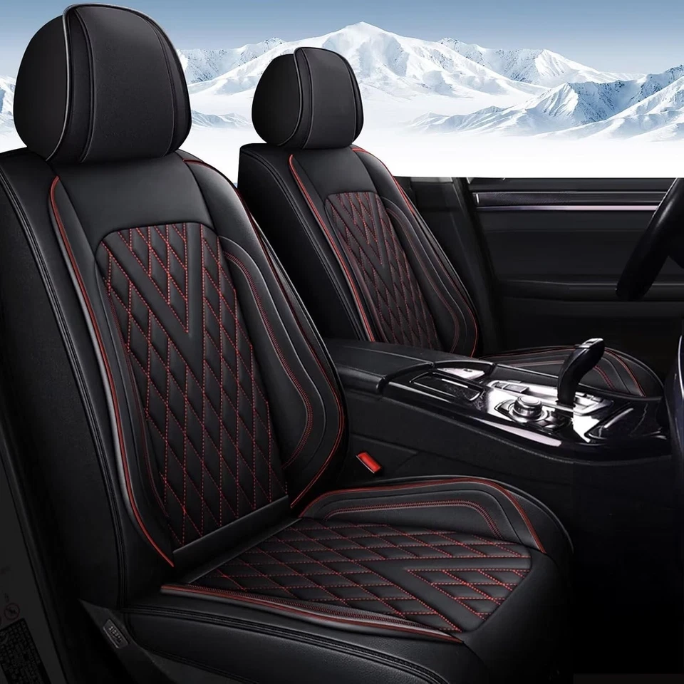 Car Front & Rear 2/5-Seat Cover Faux Leather Cushion For Kia Optima 2002-2020 Foto 2 de 3