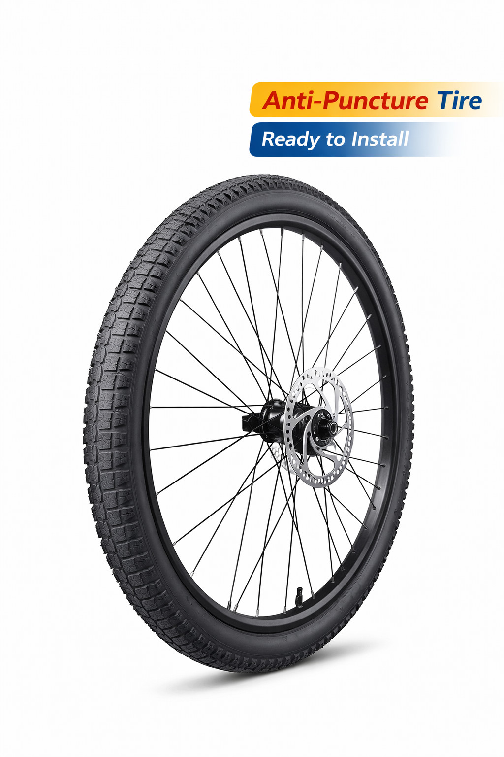 JP Panasonic 27.5"x2.25" Anti-Puncture E-Bike Tire + Front W