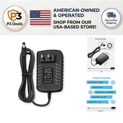 Compact 12V DC 2A Adapter - Flexible Power Source for Home & Office Essentials