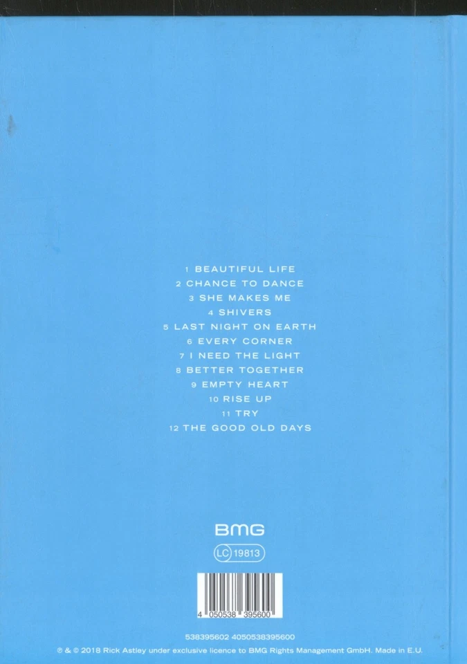 Rick Astley Beautiful Life CD Europa BMG 2018 In Hardcover Digibook Hülle - Bild 2 von 2