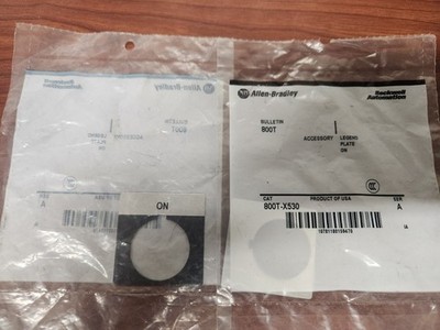 2 per sale 800T-X530 Allen-Bradley  Legend Plate