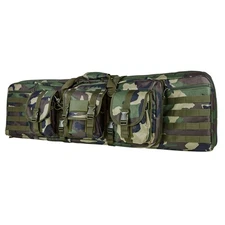 Vism 42 Inch Double Carbine Case-Woodland Camo CVDC2946WC-42