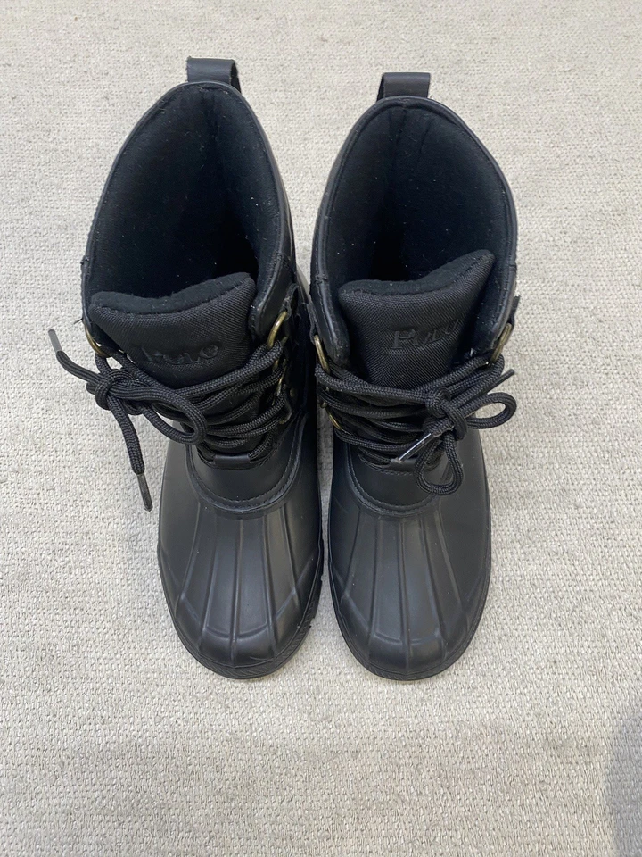 Botas Polo Ralph Lauren Crestwick Duck para hombre 9 D con cordones negras Foto 4 de 4