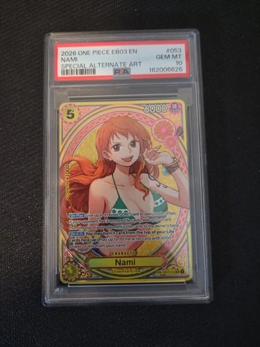 Nami Eb03 Special Alternate Art  #53 PSA 10