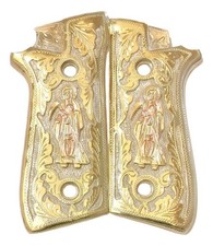 Empuñadura de lujo Cachas Taurus Pt92 y Pt58 Hc Plus 13hl Santa Muerte HECHA EN MÉXICO