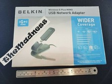 Brand New Sealed Belkin Wireless G Plus MIMO USB Network Adapter G+ F5D9050