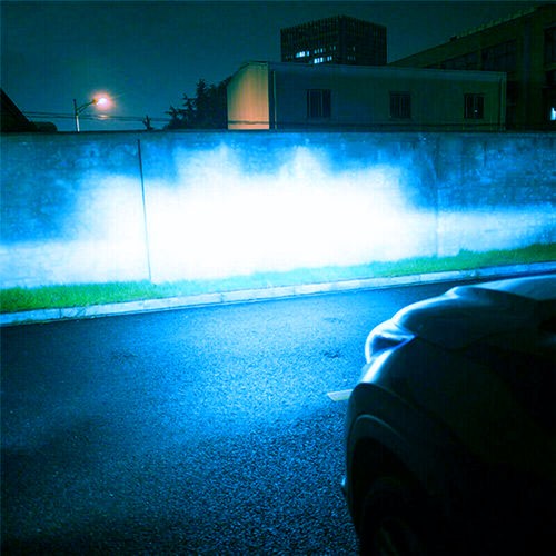LED Headlight Hi/Low Kit H13 9008 ICE BLUE Bulbs for 2005-2012 FORD Mustang GT - Picture 5 of 12