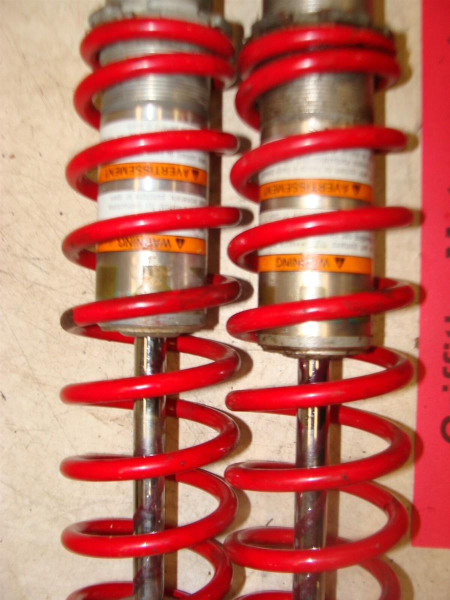 1997 Yamaha VMAX 600 XTC 8CX Front Shock Absorbers OEM Red Suspension