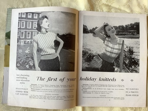 Stitchcraft from Patons knitting crochet needlework magazine April 1954 - Picture 4 of 14