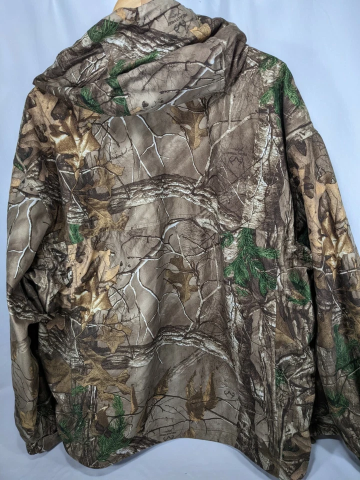 Realtree XTRA Woodland Camo Hunting Jacket Size 2XL Scent Control Camouflage - Image 2 of 4