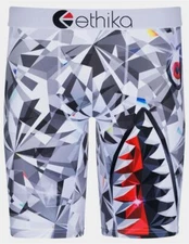 Ethika the Staple VVS Bomber Psychedelic Grey Black White Boxers Men's NIP