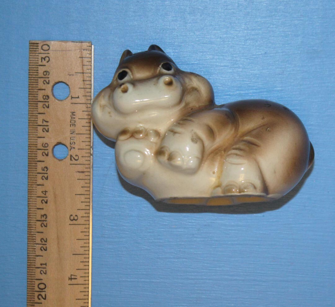 Hippopotamus Salt & Pepper Shaker Set * Hand Painted * Ceramic Hippo