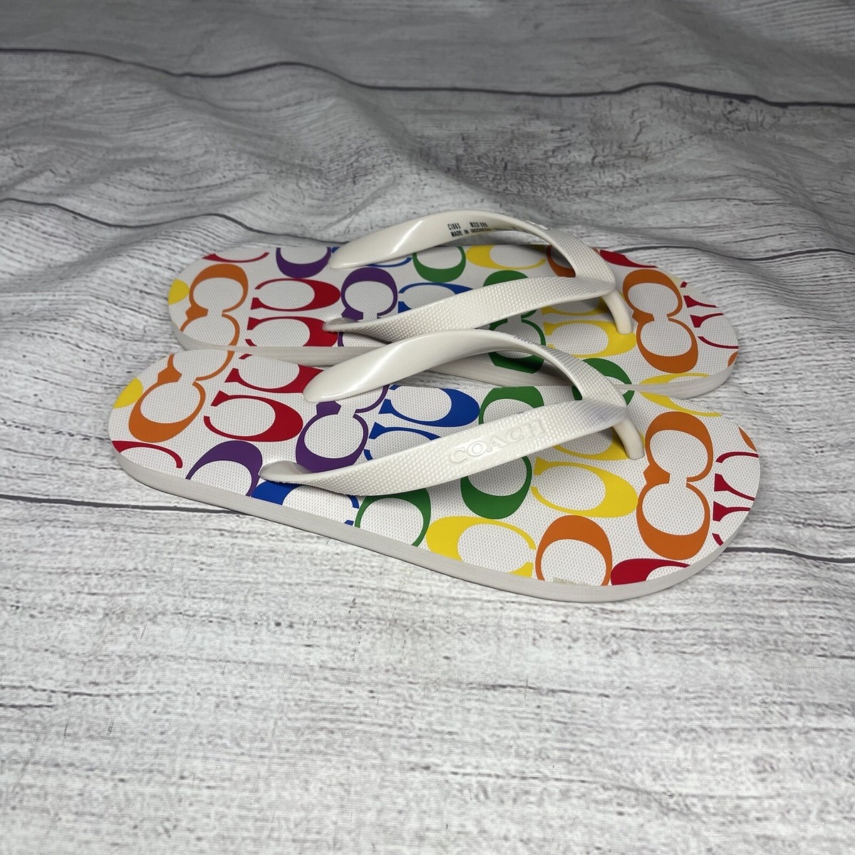 Zak Signature Coach Zak Flip Flop Coach Zak Signature C Logo Flip