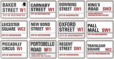 FRIDGE MAGNET - London Streets (Various Designs) - Large UK Road Signs