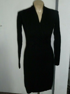 esprit kleid schwarz langarm