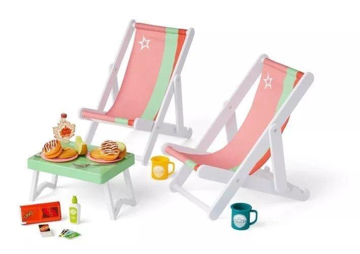 American Girl Get Outside Camp Table and Chairs Set