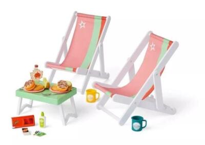 American Girl Get Outside Camp Table and Chairs Set