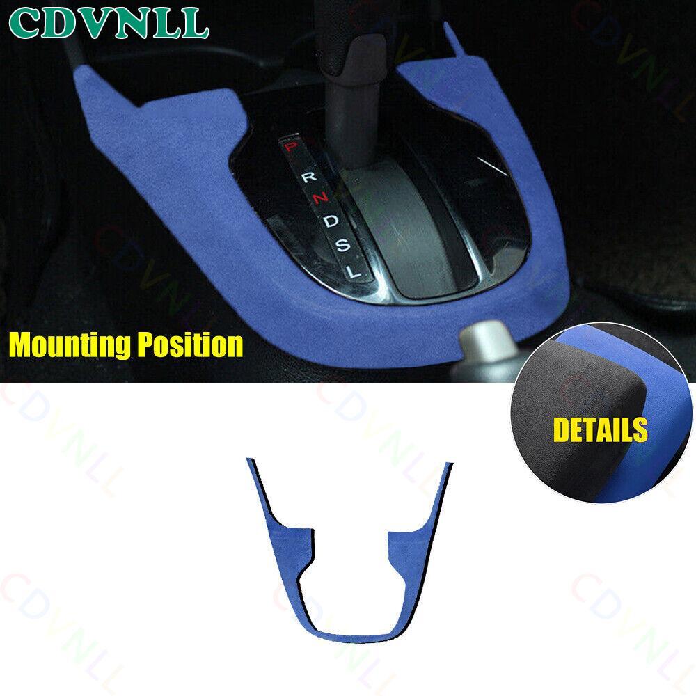 Central Console Gear Shift Frame Cover For Honda Fit/Jazz 2014-2020 Blue Suede