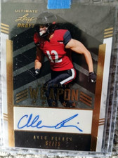 Alec Pierce 2022 Leaf Ultimate Weapon Rookie Auto SP 52 / 75 UW-AP1 Signed Card