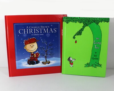 Two Hard Cover Children's Books A Charlie Brown Christmas and The Giving Tree
