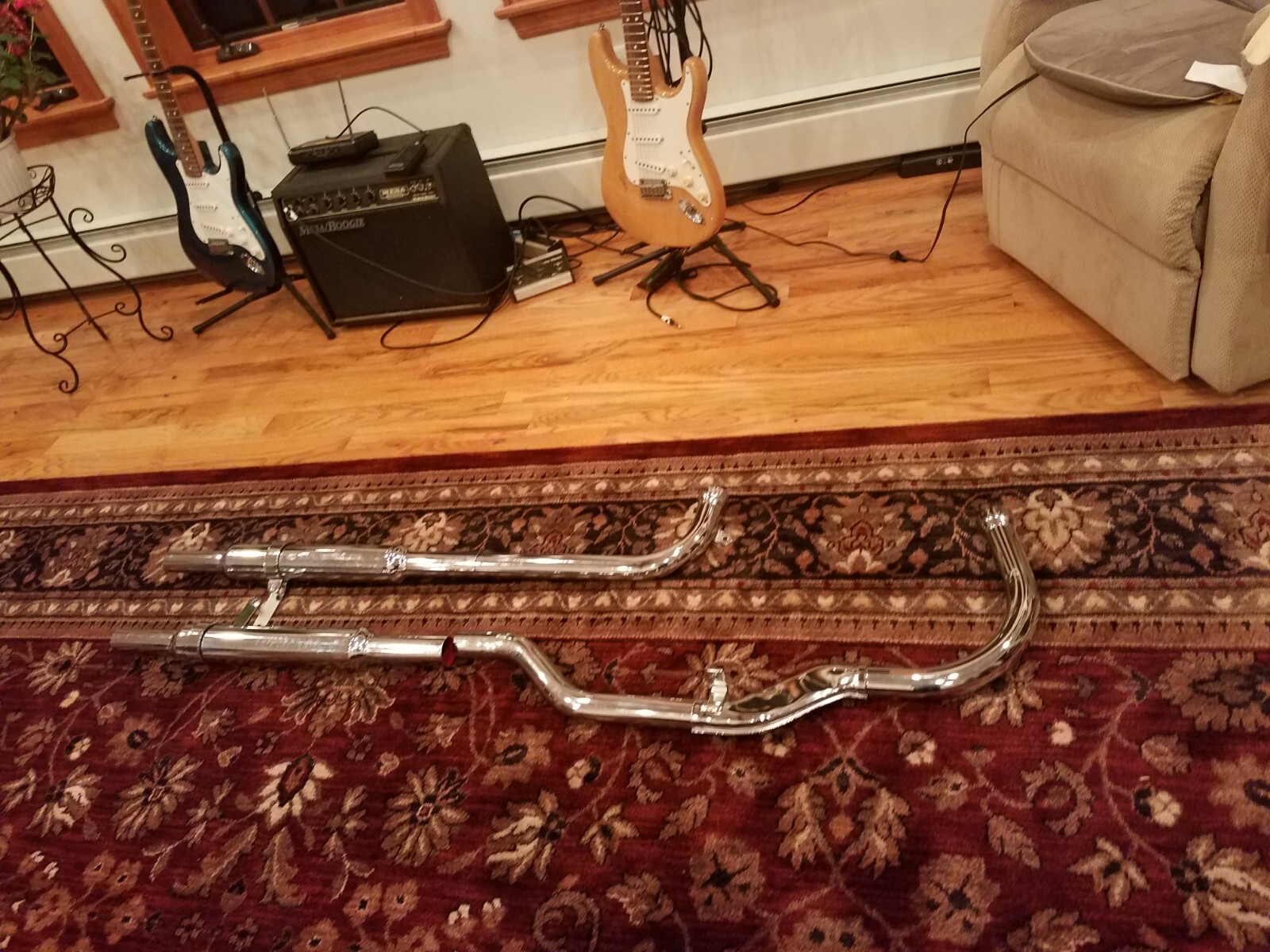 HARLEYDAVIDSON NOS SUPURIOR PANHEAD COMPLETE SHOTGUN EXHAUST MUFFLERS