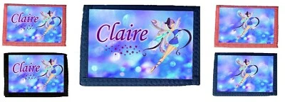 BN Personalised Childrens Kids YOUR NAME Magical Fairies Fairy Wallet Purse Gift