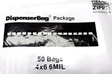 6Mil RELOC Zippit 4x6 Clear 50 Bags Heavy Duty Thick Reclosable Bags 4" x 6"