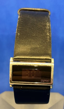 VINTAGE alte Uhr Watch UHR ESPRIT Digital Quarz schwarz Damen