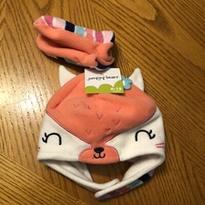 jumping beans 6-18 months hat Mitten set NWT