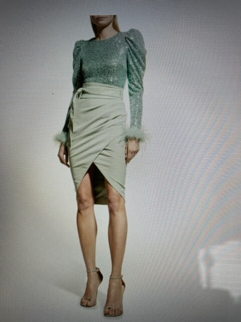 green emerald velvet dress Alessia Sequin Gown