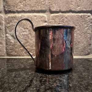 Vintage Baby Childs Cup Mug Keepsake EPNS R Silver Christening Gift handle MCM