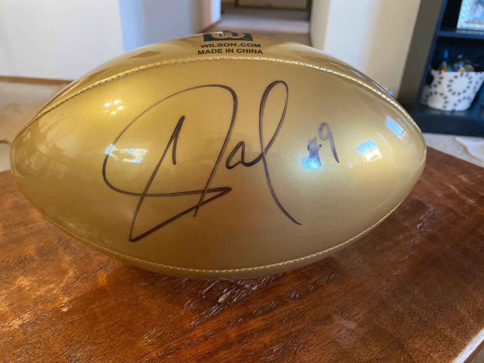 Carson Palmer Autographed Signed Gold NFL Football JSA COA Usc Trojans 