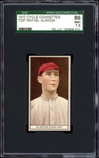  1912 T207 Rafael Almeida Red Cycle Reverse SGC 7.5 NM+ Cuban Pioneer & HOF'er