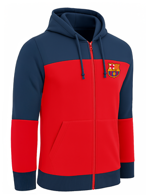 Fc Barcelona Hoodie, Kids and Adults Sizes, Licensed Barca Hoodie