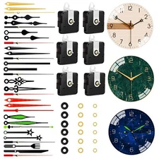 6 Pack High Torque Wall Clock Movement Mechanism Clock Hands Replacement Kit
