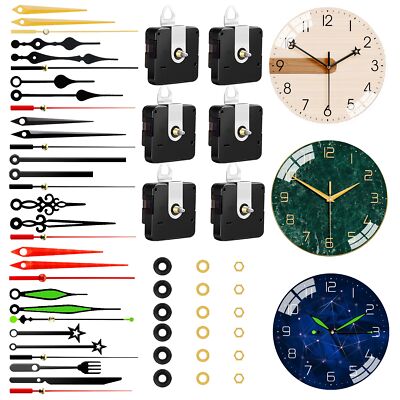 Pack High Torque Wall Clock Movement Mechanism Clock Hands Replacement  Kit