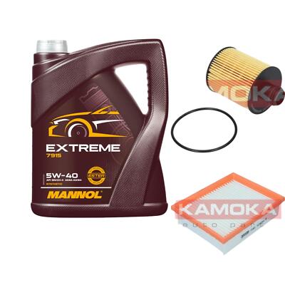 KAMOKA Inspektionspaket MANNOL Extreme 5W-40 5L für Fiat Sedici 2.0 D Multijet