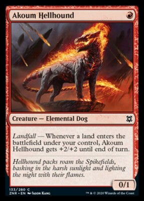 Akoum Hellhound ~ Zendikar Rising [ NearMint ] [ Magic MTG ]