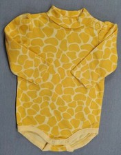 New Baby Girl Clothes Gymboree 3-6 Month Yellow Baby Giraffe Bodysuit