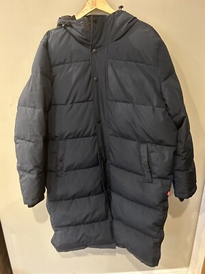 Levi s Full Length Navy Parka Jacket | NWOT | Size Large