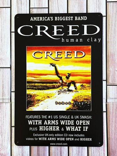 CREED MENSCHLICHES TONBLECH METALLPOSTER