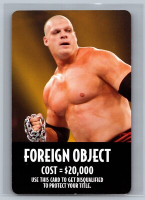 2005 Kane Foreign Object WWE Shop Card USED 1st Edition DVD Board