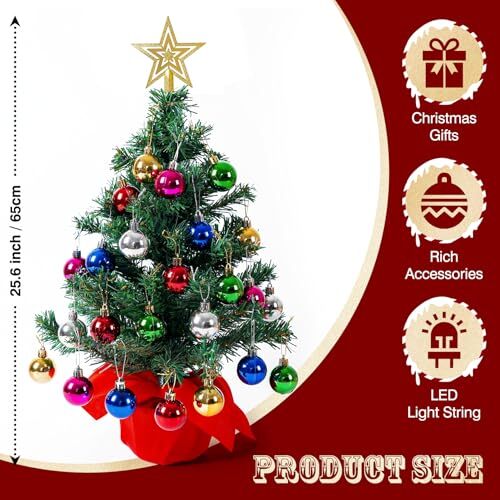 Artificial Mini Christmas Tree, Tabletop Xmas Tree, Small Christmas