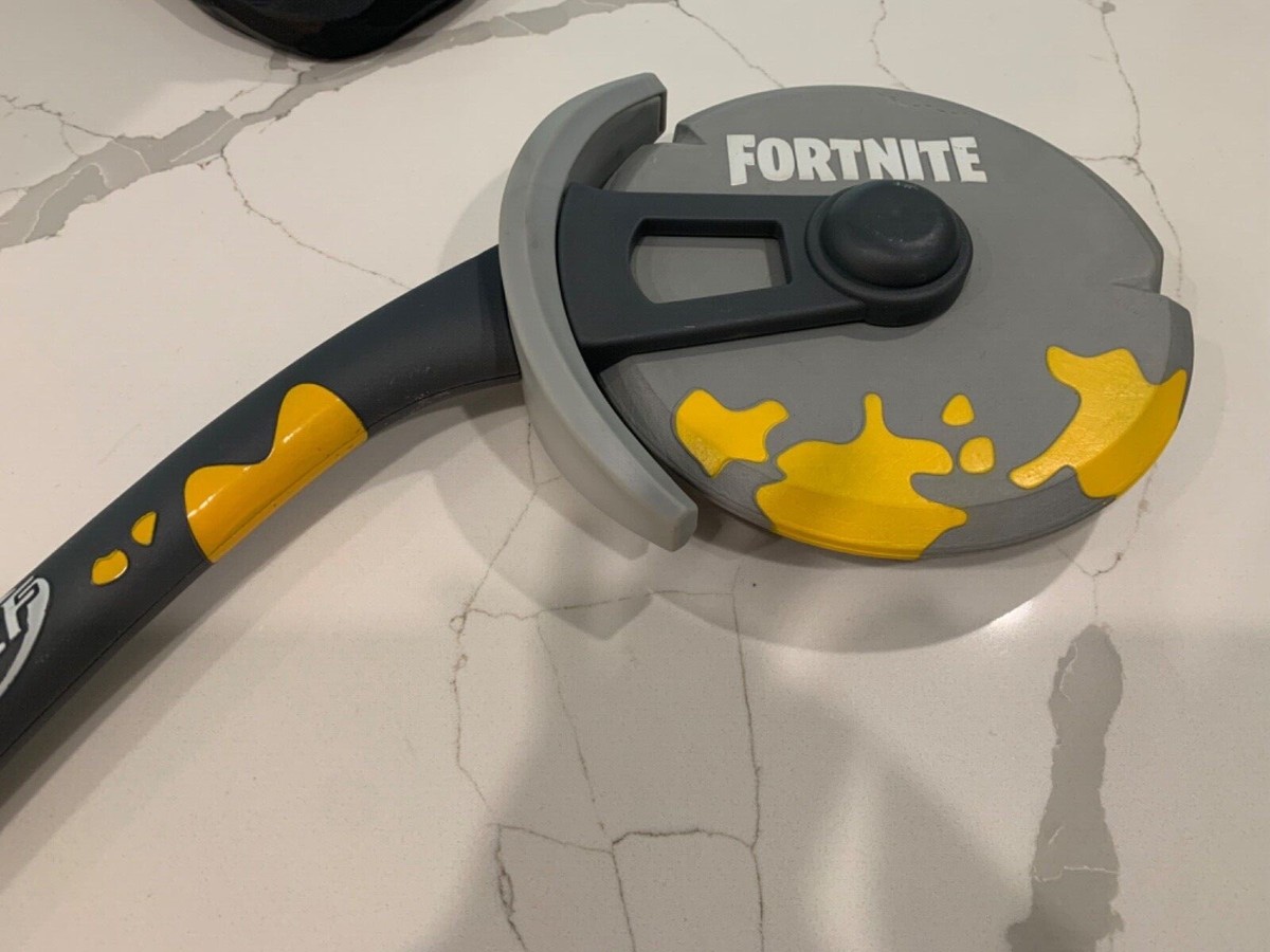 Nerf Fortnite Pizza Cutter Axeroni Tool Foam Covered Pick Axe | eBay