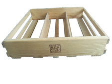 Vintage Napa Valley Wooden Audio Cassette Tape Crate Holds 60 Tapes