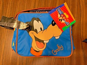 RARE NWT! Vintage 1990s Disney Goofy Soft Lunch Box Floppy Ears Are Handles