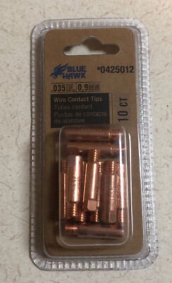 #ad #ad Blue Hawk 10 Pack Contact Tip Durable Copper Construction .035in X 09 MM $8.50