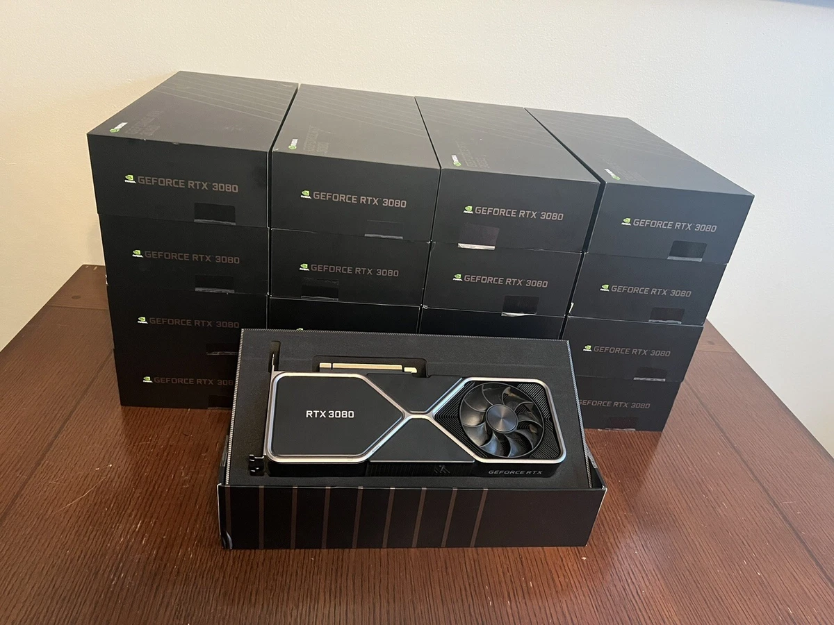 NVIDIA GeForce RTX 3080 Founders Edition 10GB GDDR6X Graphics Card, Lot Of 18