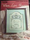 Leisure Arts Cross Stitch Pattern Leaflet 2023 When Love Blooms Diane Brakefield — photo 1