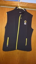 RARE NICE Employee Worn Adult M Buffalo Wild Wings Worker Vest Logo Black 🦬🍗🦬